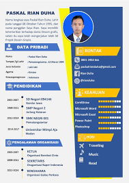 Para pelamar pekerjaan biasanya diminta untuk membuat cv atau. Download Contoh Curriculum Vitae Cv Microsoft Word Docx Goliketrik