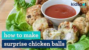 Put the chicken in the oven and leave it there until it reaches an internal temperature of 165°f. How To Make Surprise Chicken Balls Youtube
