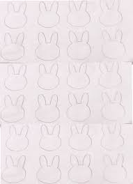 Easter Bunny Head Macaron Template Macaron Template Macaroon Template Macaroon Cake