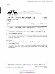 Secondary schools served as overseer. Lpkpm Spm 2012 Bahasa Inggeris Paper 1 K Student Assessment And Evaluation Schools