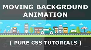Pure Css Moving Background Image Css Animation With Keyframes Repeat Css Tutorial Moving Backgrounds Css