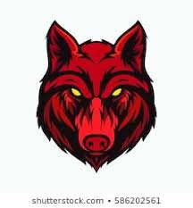 Wolf Head Angry Face Logo With Red Color Logotipo De Animal Cara De Lobo Desenhos Do Mario