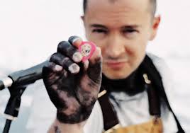 ultimate fist bump? — tyler showing josh his jim guitar pick in midwest...