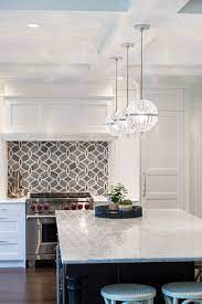 Maybe you would like to learn more about one of these? White Kitchen With Blue Gray Backsplash Tile Home Bunch Interior Design Ideas