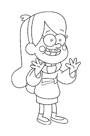 Coloring pages are funny for all ages kids to develop focus, motor skills, creativity and color recognition. Online Coloring Pages Coloring Page Character From The Cartoon Gravity Falls Gravity Falls Download Print Coloring Page
