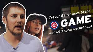 But, folks, let's talk about it. Trevor Bauer Goes To The Cubs Baseball Game With Mlb Agent Rachel Luba Youtube