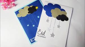 Eid cards this is one of the most simple eid card making idea, put a colorful scrapbook sheet on card & print eid mubarak over it. How To Make Eid Card Easily 2 Easy Handmade Eid Card Diy Eid Card Making Ideas Youtube