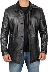 Amazon Com Bristol Men Black Jacket Genuine Lambskin Black Leather Jacket For Men 2xl Black Leather Jacket Men Leather Jacket Men Lambskin Leather Jacket