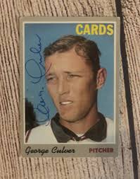 George Culver signed 1970 Topps