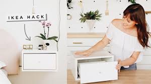 Floating Nightstands Ikea Hack Youtube Floating Nightstand Ikea Floating Nightstand Diy Floating Nightstand