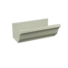 Spectra Metals 5 In X 8 Ft K Style Almond Aluminum Gutter 5kal8 Low Gloss Diy Gutters Gutter