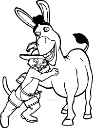 Pin By Wecoloringpage Coloring Pages On Wecoloringpage Cat Coloring Page Coloring Pages Shrek Donkey