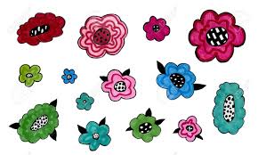 Perfect for storing dry erase markers, erasers, stationary, receipts, and other accessories, its magnetic backing. Hand Drawn Collection Of Flower Heads Floral Design Element Stock Photo Picture And Royalty Free Image Image 148073838
