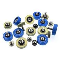 PU Polyurethane Pulley M4-M10Male Threaded Screw Bearing Guide Wheel Flat  Roller | eBay