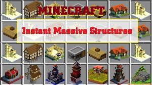 Instant structures is a building mod in minecraft that allows you to quickly build a house or other structure using commands. Download Instant Massive Structures Mod 1 16 1 14 And 1 12 2 Ims Mod