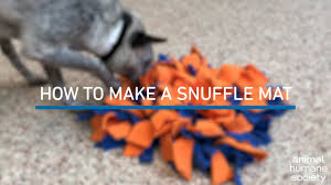 Tie the strips around the holes and you have your snuffle mat ready. How To Make A Snuffle Mat Animal Humane Society