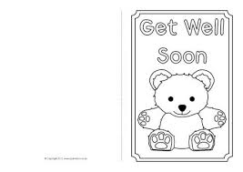 These free, printable cards can be printed from your home or office iin minutes. Get Well Soon Card Colouring Templates Sb8890 Sparklebox