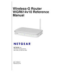 Netgear Wireless G Router Wgr614v10 Reference Manual Pdf Download Manualslib
