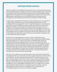Here is a really good example of a scholary research critique written by a student in edrs 6301. Sample Critique Papers Of Qualitative Research Examplepapers