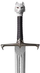 You can get miniature swords that will fit on your desk or perfect replicas of the sword. Longclaw Sword Of Jon Snow Damascus Edition A Song Of Ice And Fire Longclaw Sword Of Jon Snow Damascus Edition Jon Snow Sword Game Of Thrones Sword Game Of Thrones Tattoo