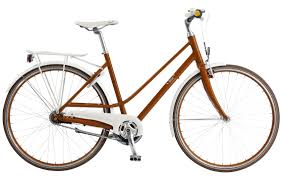 Kildemoes Dame Cykel Rodbrun Med Las Og Baglygte Bike Bicycle Chic