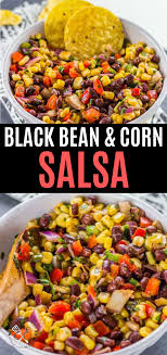 Black Bean And Corn Salsa Recipe Black Bean And Corn Salsa Recipe In 2020 Corn Salsa Recipe Sweet Corn Salsa Sweet Corn Salsa Recipe