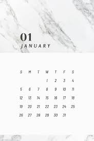 Download Premium Vector Of Black And White January Calendar 2020 Vector In 2020 January Calendar September Calendar February Calendar
