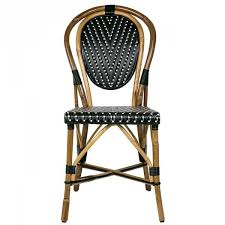 Black And White French Bistro Chairs Black White Mediterranean Bistro Chair L From Maison Midi With Images Mediterranean Decor French Bistro Chairs Bistro Chairs