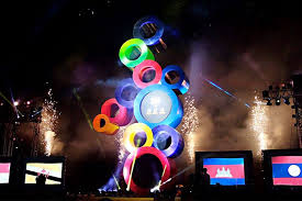 Philippine weightlifter hidilyn diaz won the country's first ever olympic gold medal in the tokyo philippines' hidilyn diaz wins the gold medal in the women's 55kg weightlifting competition during the. The Logo Of The Rings 2019 Sea Games Committee Explains Logo S Meaning Again