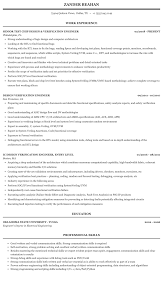 design verification engineer resume