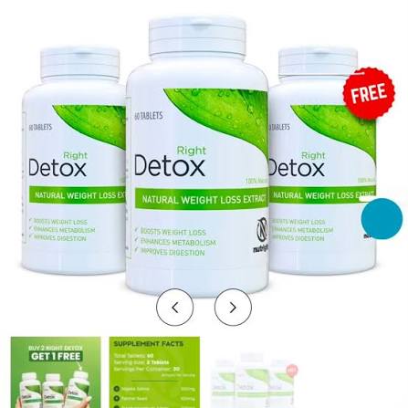 RIGHT DETOX BY NUTRIGHT DESCRIPTION Right Detox is 100% organic dietary  supplement prepared with natural herbs which helps you lose weight by  enhancing your metabolism. Right detox also improves your digestive function