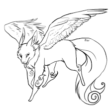 We have wolf coloring pages for adults, kids and preschoolers. Anime Wolf With Wings Coloring Pages Novocom Top