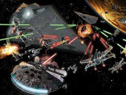 A supposedly standalone film turned into a trilogy, then spawned mor. Space Battle Space Battles Star Wars Movie Star Wars Empire