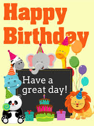 Birthday Cards For Kids Birthday Greeting Cards By Davia Free Ecards Happy Birthday Cards Happy Birthday Kids Birthday Wishes For Kids