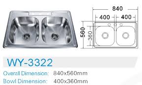 For double sinks, having the garbage disposal installed on the same side as the dishwasher increases efficiency. Stainless Steel Kitchen Sink Manufacturer Double Bowl Undermount Kitchen Stainless Steel Sink