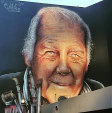 Carlos Páez Vilaró. Homenaje del muralista José Gallino @gallinoart a  Carlos Páez Vilaró. Fue pintor, ceramista, escultor, muralista, director,  escritor, compositor y constructor uruguayo. Nacido el 1º de noviembre de  1923. Con