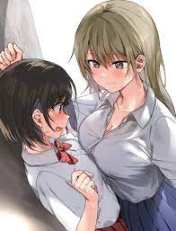 Anime yuri boobs