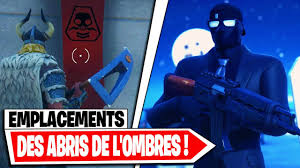 Et tous les moyens sont bons pour que cellendhyll de cortavar, un agent des. Trouver Des Abris De L Ombre Sur Fortnite Chapitre 2 Saison 2 Briefing De Brutus Youtube