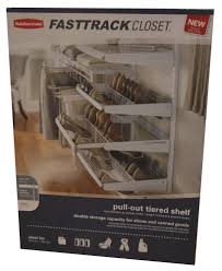 The rubbermaid website calls fast track a closet system, but it doesn't seem to have the range of. Rubbermaid Fasttrack Closet 24 W X 18 D White Wire Closet Tiered Sliding Shelf At Menards