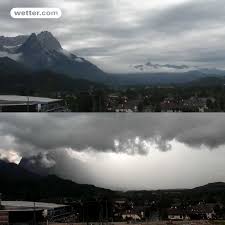 Später kann es zeitweise etwas regen geben bei höchstwerten von 19°c. Wetter Com Garmisch Partenkirchen Vor Dem Regen Und Wahrenddessen Facebook