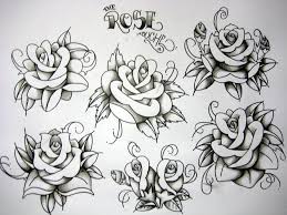 Black American Traditional Tattoo Stencils Pharie82 S Deviantart Favourites Tattoos Rose Tattoos Traditional Tattoo