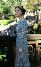 6x10 Perfection The Gorgeous Gown With The Amazing Beading And Shimmer Detail And The Earrings And The Gossip Girl Fashion Gossip Girl Blue Wedding Dresses