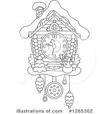 Cuckoo clocks aren't really my thing, but when i saw this at a yard sale and haggled the guy down to $5 i figured i could use the clockwork for some other project. Cuckoo Clock Clipart 1265302 Illustration By Alex Bannykh