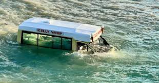 bizarre scenes of ice cream truck ...