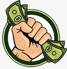 Hand Holding The Circular Sign Of Money Money Clipart Saving Money Money Icons