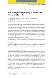 15 od 43 u kategoriji b&b/mini hoteli (bodenmais). Pdf The Perception Of Fluency In Native And Nonnative Speech