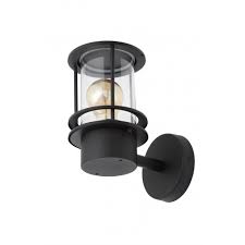 Frosted or etched glass adds to the traditional feel of lantern style lights. Zn 34003 Blk Leonis Miners Style Wall Lantern Outdoor Wall Light Black