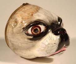 Pug Headed Bonbonniere Bilston C 1770 Bi644 Paper Art Diy Black Country Museum Antique Boxes