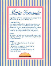 Maria Fernanda Significado Del Nombre Maria Fernanda Nombres Significados De Los Nombres Imagenes De Nombres Nombres