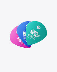 Pen mockup for your future ideas and current projects! Three Metallized Jazz Guitar Picks Mockup In Object Mockups On Yellow Images Object Mockups